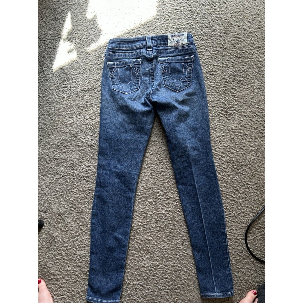 True Religion Women’s Size 25 Leggings Jeans Low Rise Stretch Denim Jeggings